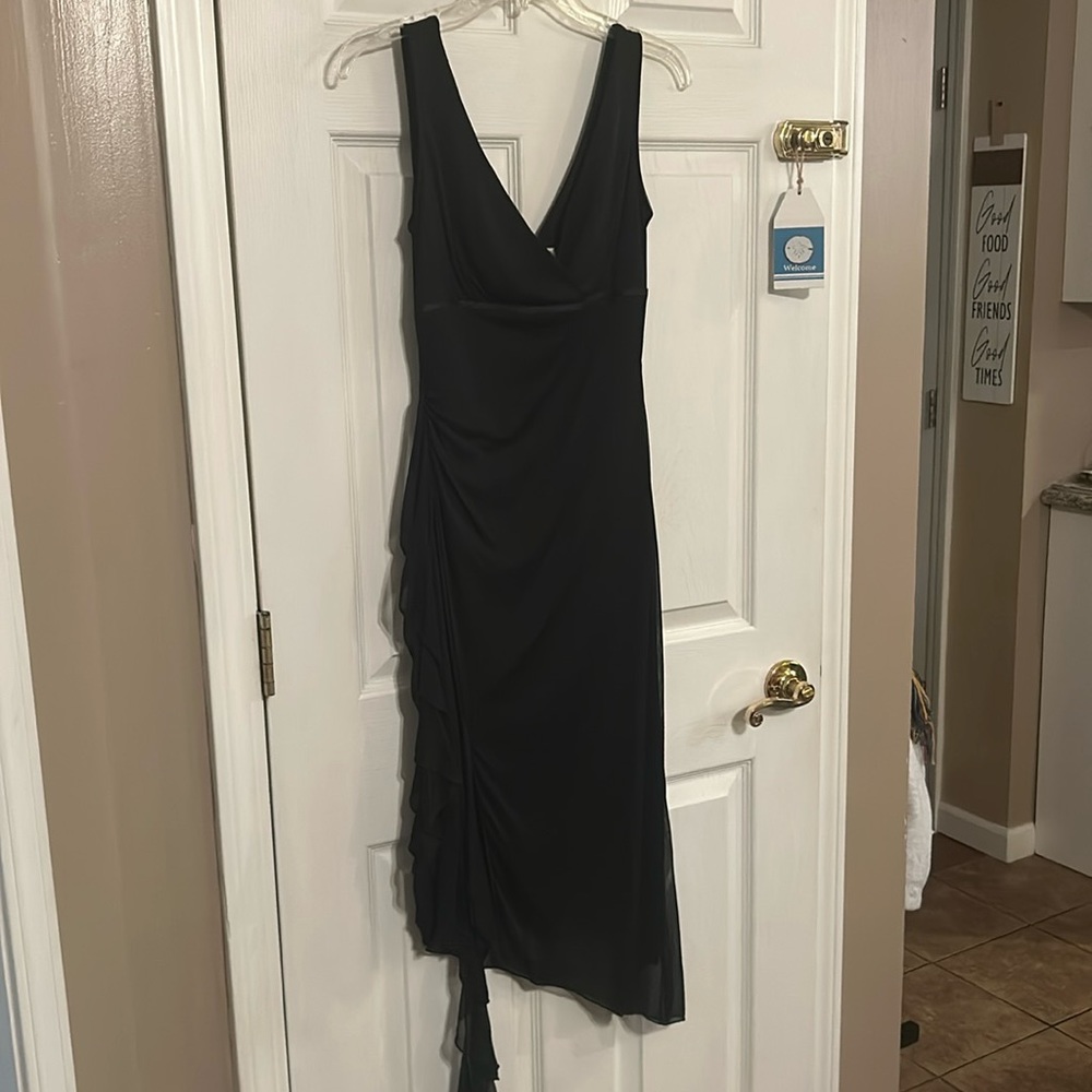 Black dinner dress, size Medium